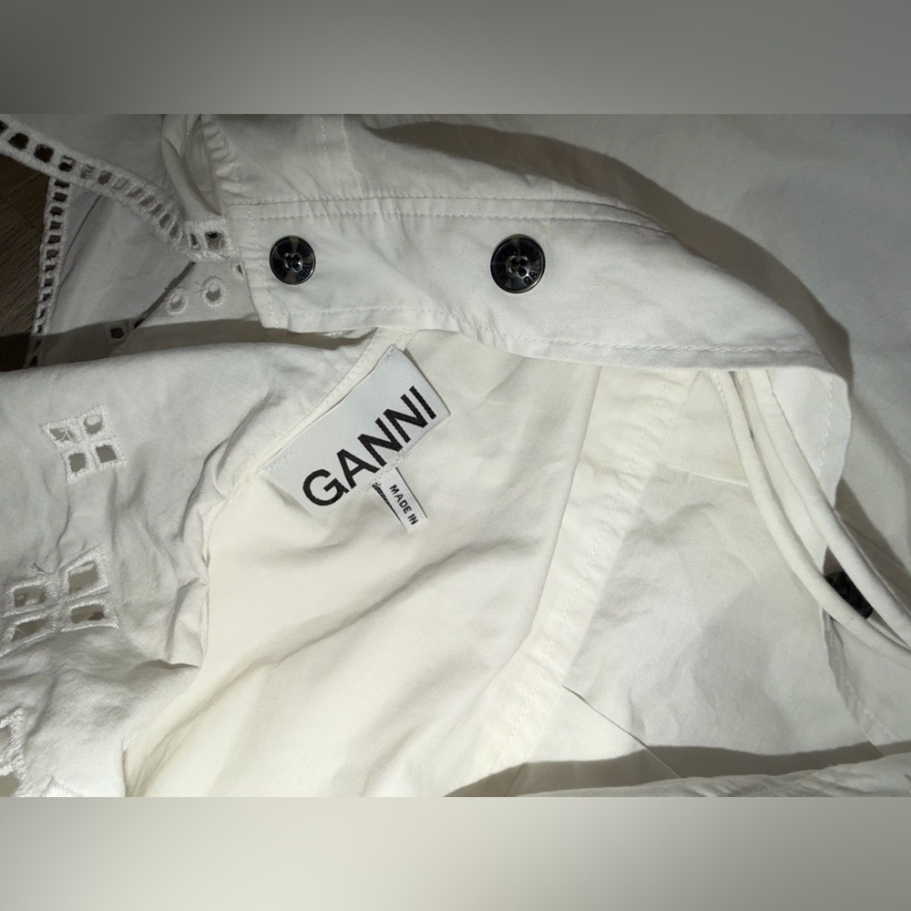 Ganni Oversized Midi Dress - Picture 7 of 9